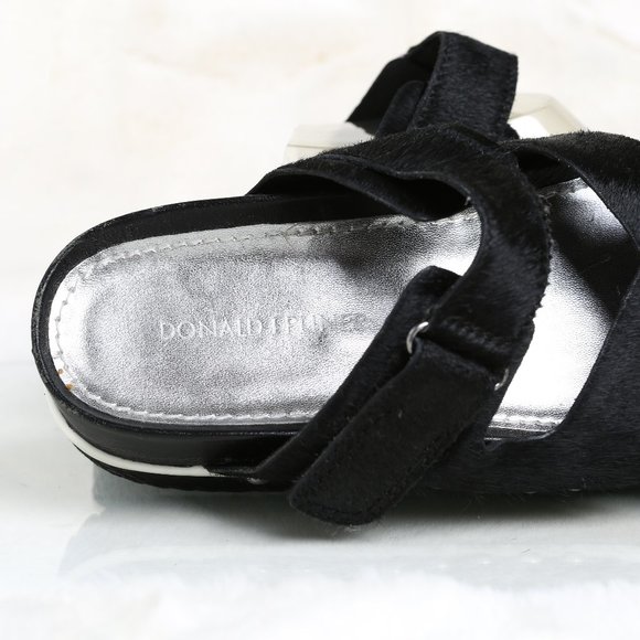 Donald J. Pliner Calf Hair Lug Platform Sandals | Size 8 - Picture 10 of 11